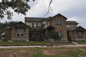 Custom home in the Gabriels Overlook region of Georgetown, TX